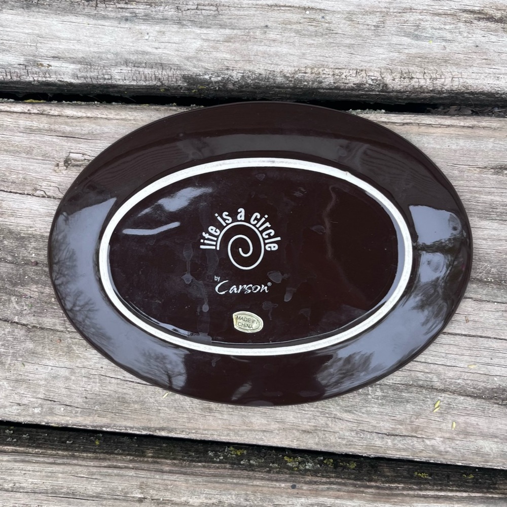 LIFE IS A CIRCLE ‘CARSON’ HOME…LIVE LAUGH LOVE PLATE DECOR - Picture 5 of 5